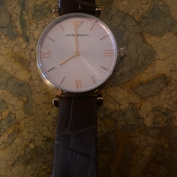 Emporio Armani Quartz Pink Mother of Pearl Dial watch - Picture 7 of 11